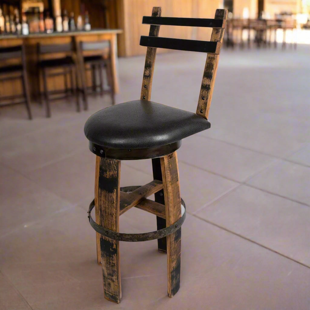 160 Proof Bar Stool with Swivel Seat glassware set, wine glass