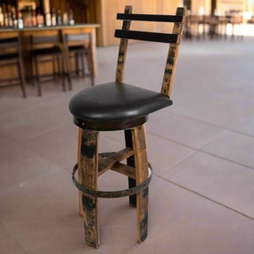 160 Proof Bar Stool with Swivel Seat glassware set, wine glass