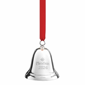 2024 40th Annual Christmas Bell Sterling Silver Ornament