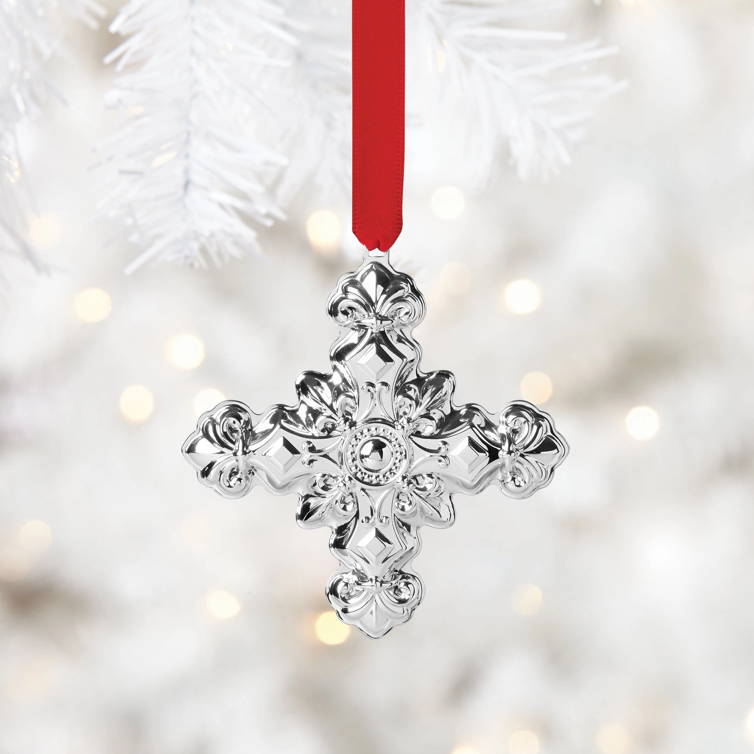 2024 54th Annual Christmas Cross Sterling Silver Ornament
