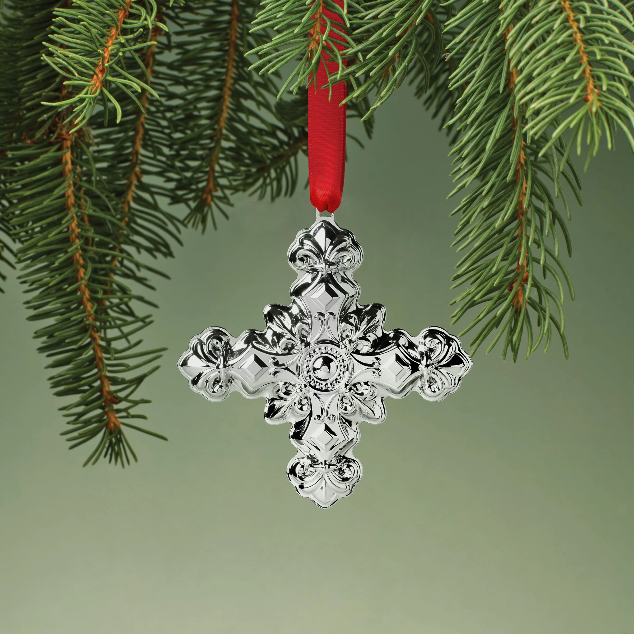2024 54th Annual Christmas Cross Sterling Silver Ornament