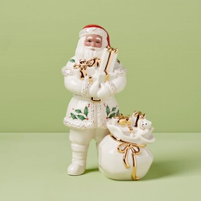 2024 African American Santa with Gift