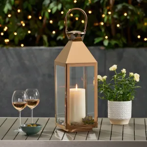 22" Modern Outdoor Stainless Steel Lantern - NH962013 patio chairs, outdoor seating