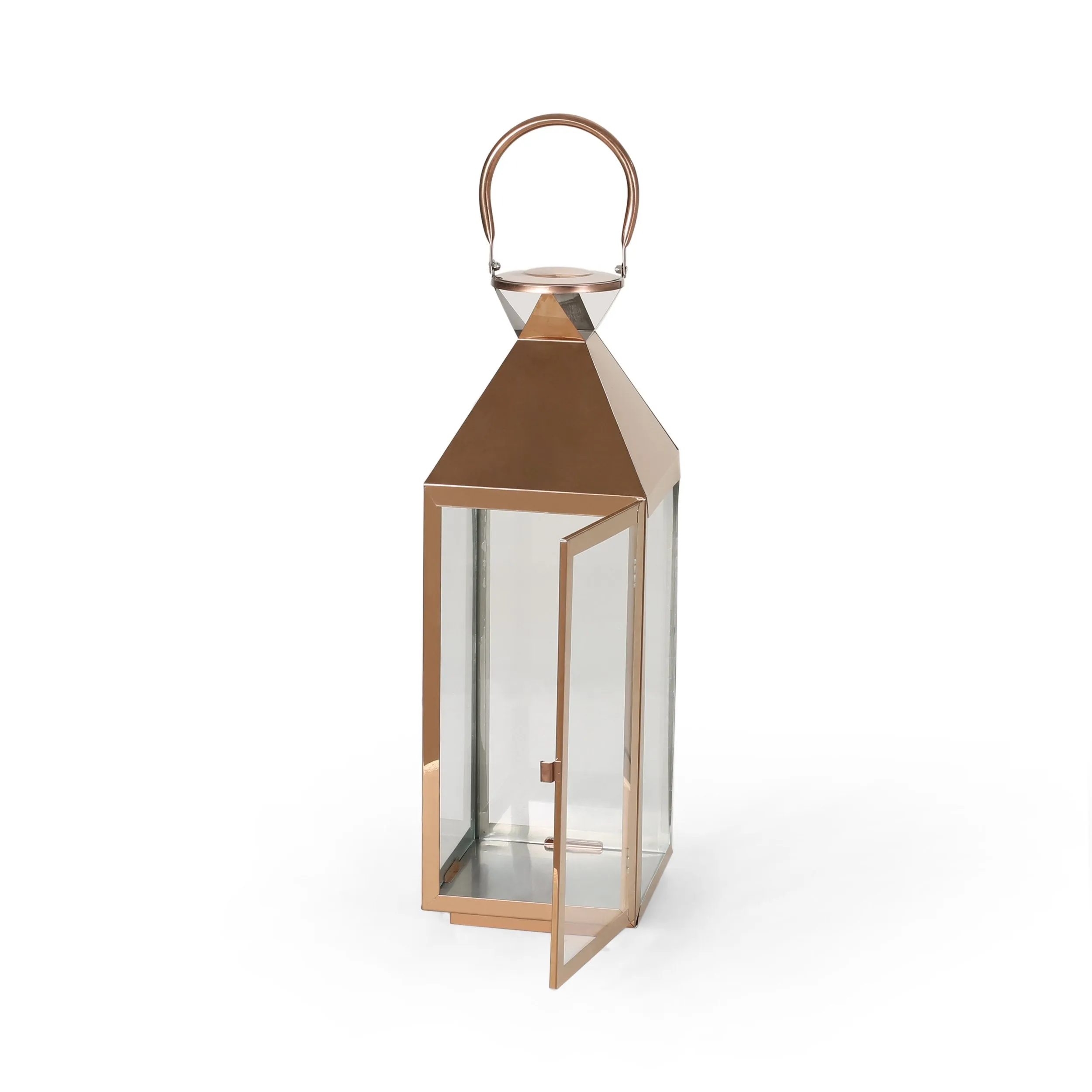 22" Modern Outdoor Stainless Steel Lantern - NH962013