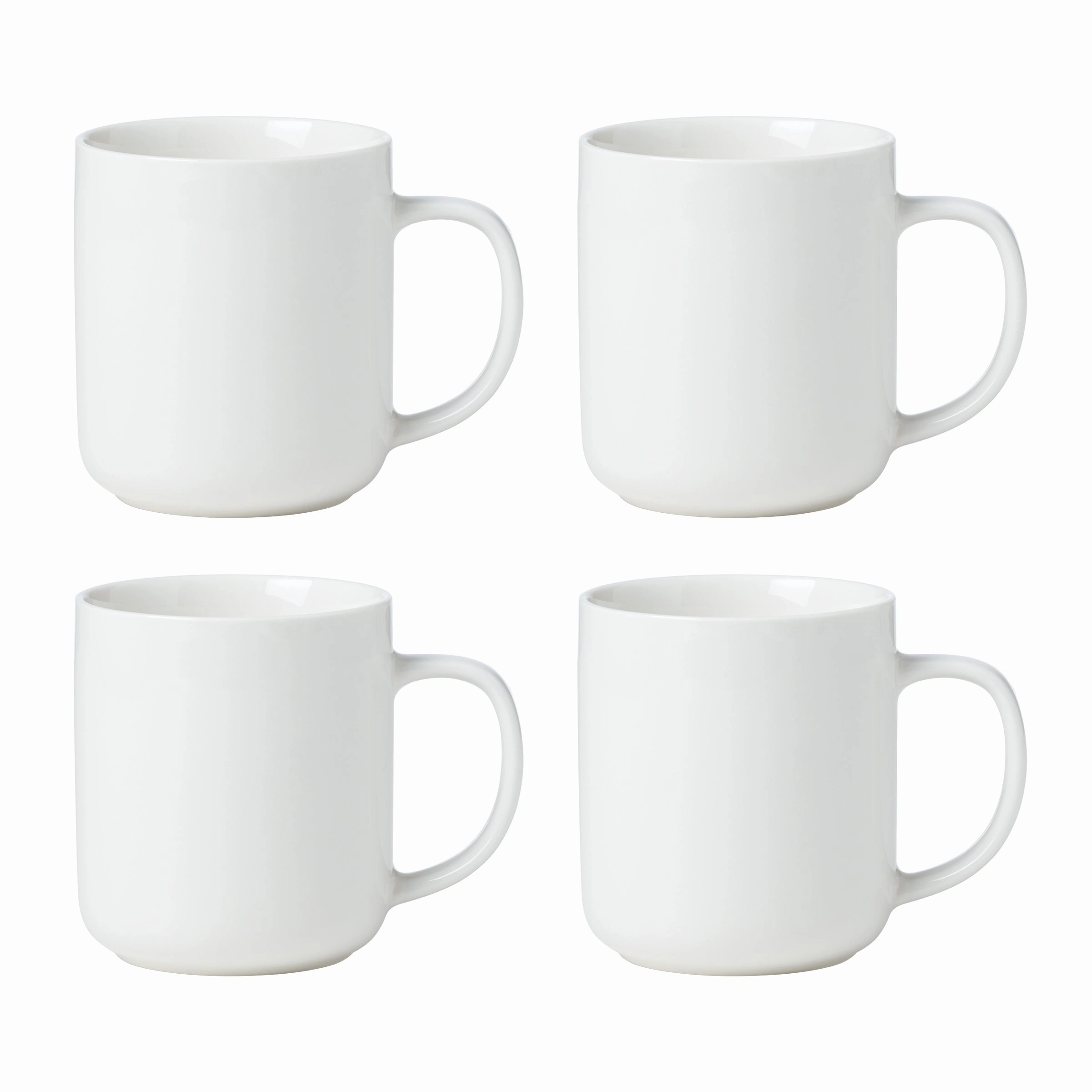 24 Seven White Mugs - Set of 4