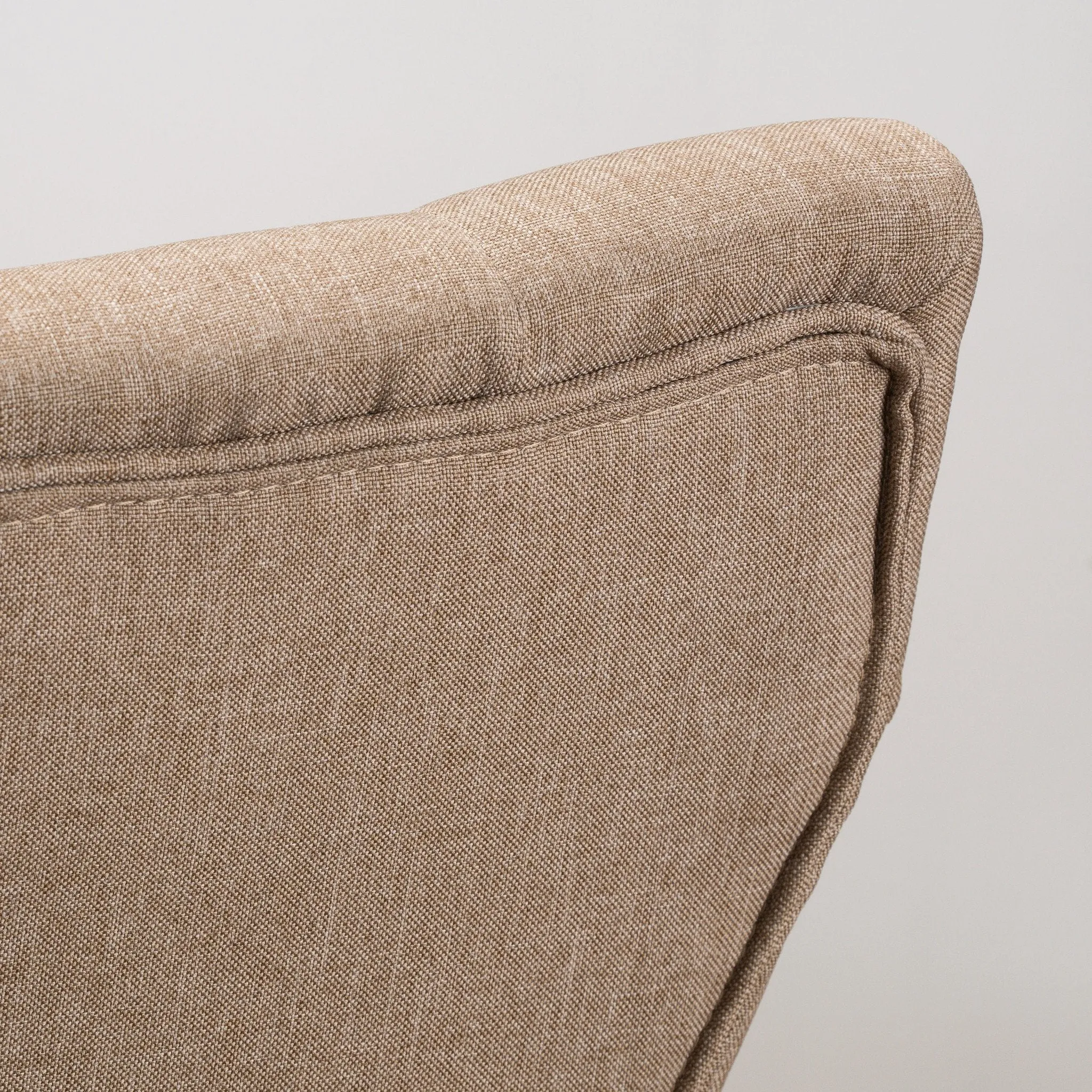 25-Inch Mocha Brown Fabric Counter Stool (Set of 2) - NH546692