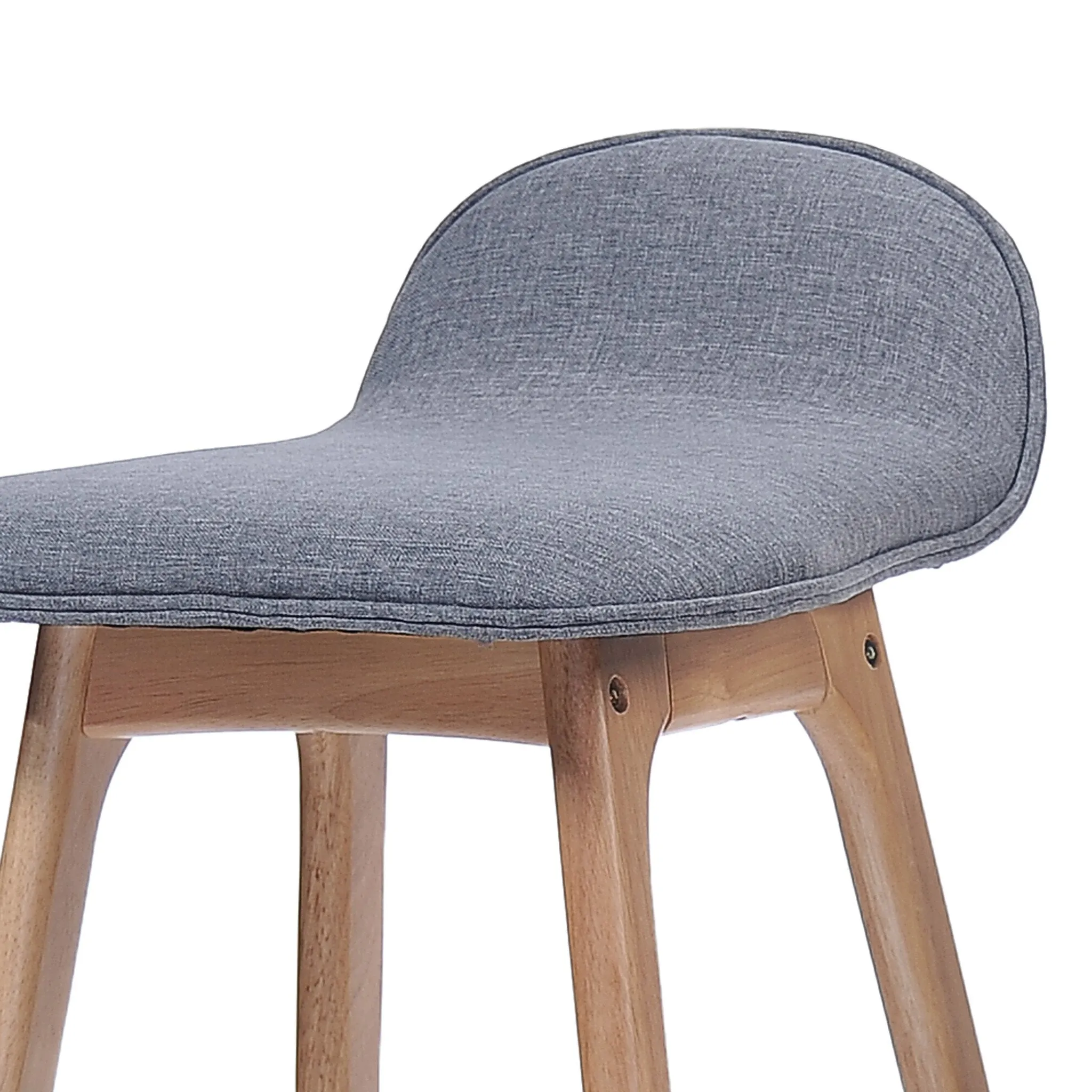 29-Inch Mid-Century Design Low Back Fabric Bar Chair (Set of 2) - NH501003