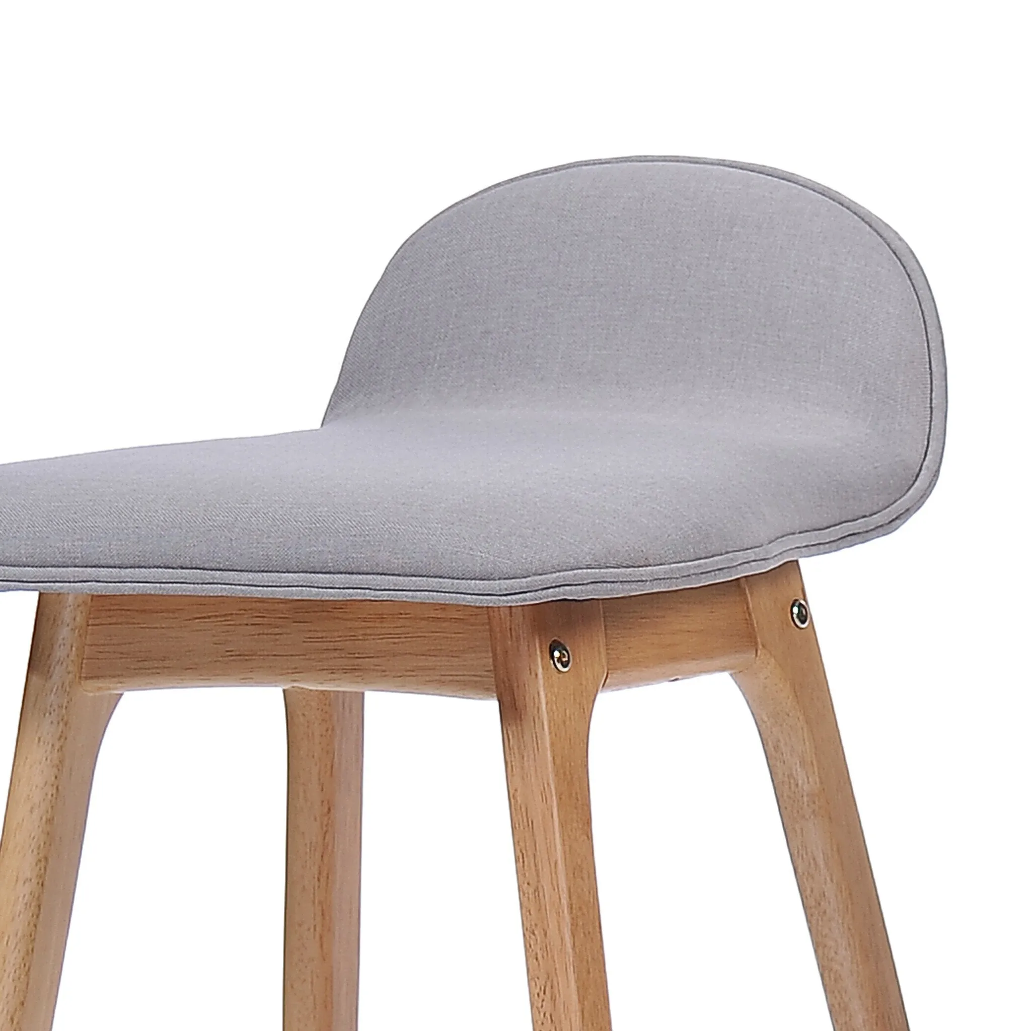29-Inch Mid-Century Design Low Back Fabric Bar Chair (Set of 2) - NH501003