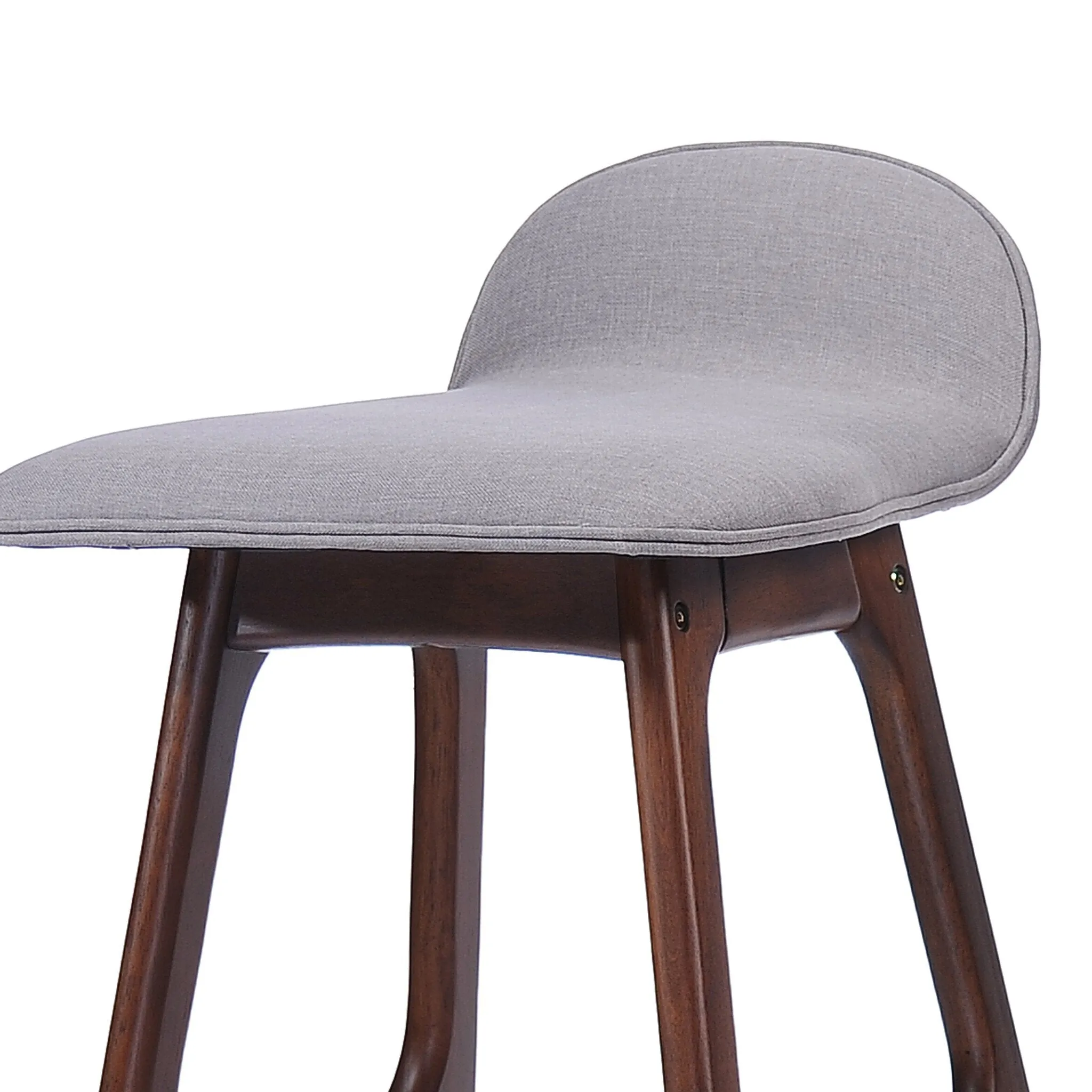 29-Inch Mid-Century Design Low Back Fabric Bar Chair (Set of 2) - NH501003