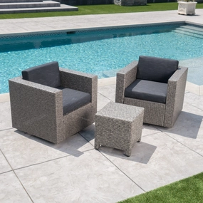 2-Seater Outdoor Chat Set with Side Table - NH909103 clothes rack, garment rack