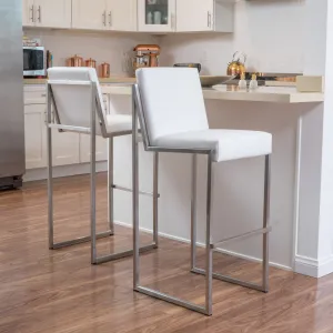 30-Inch Bonded Leather Barstool (Set of 2) - NH416692 bar stool, counter stool
