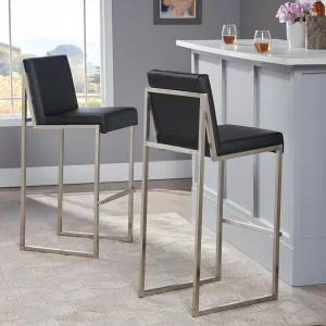 30-Inch Bonded Leather Barstool (Set of 2) - NH516692 bar stool, counter stool
