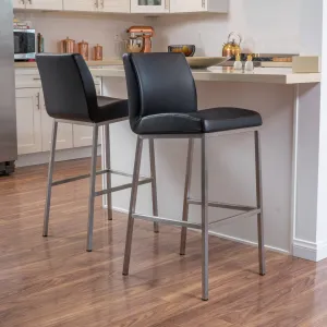 30-Inch Bonded Leather Barstool (Set of 2) - NH616692 bar stool, counter stool