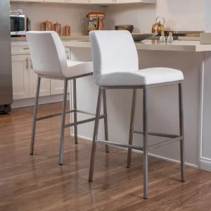 30-Inch Bonded Leather Barstool (Set of 2) - NH716692 bar stool, counter stool