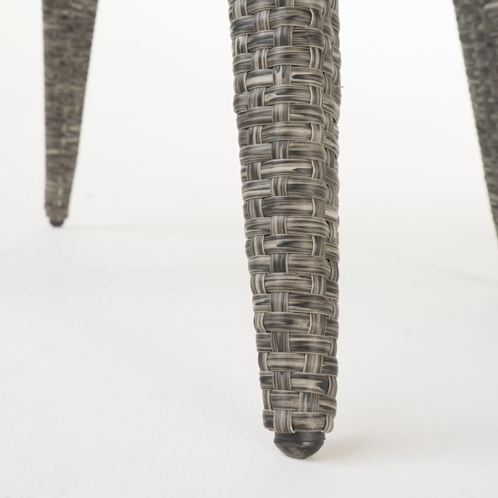 30-Inch Outdoor Wicker Barstool with Water Resistant Cushions - NH833003