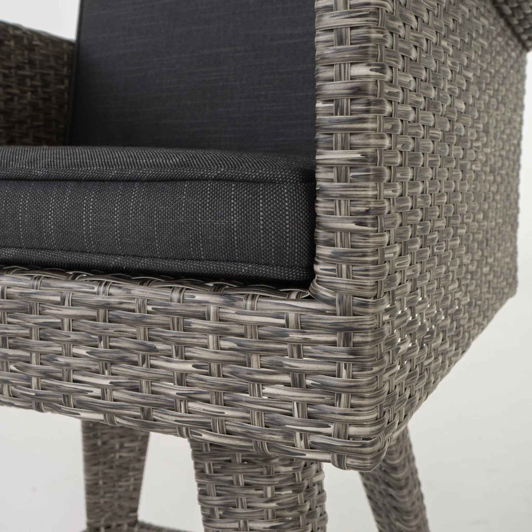 30-Inch Outdoor Wicker Barstool with Water Resistant Cushions - NH833003