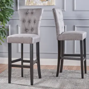 30-Inch Tufted Back Fabric Barstools (Set of 2) - NH982103 bar stool, counter stool
