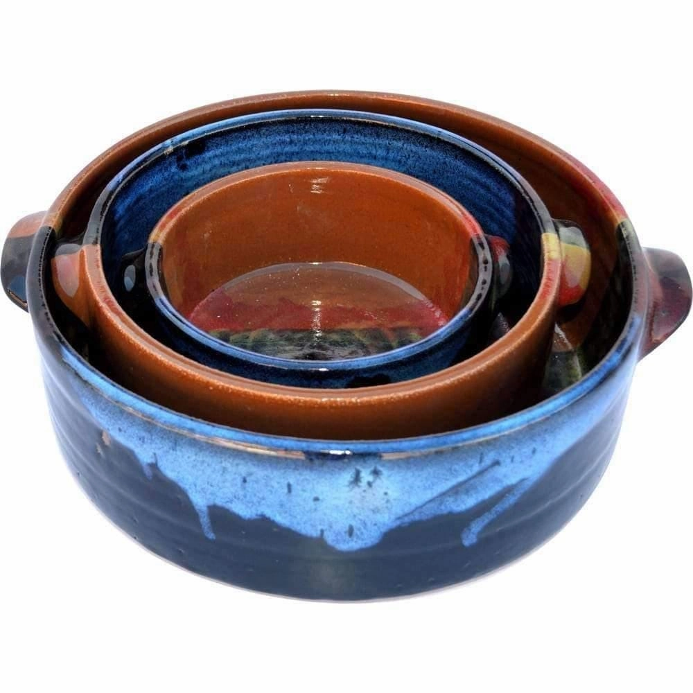 3 Piece Stoneware Bakeware baking dish, nonstick cookware