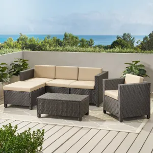 4-5-Seater Outdoor Sectional with Coffee Table - NH586003 serving bowl, serving dish