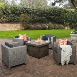 4-Seater Outdoor Fire Pit Chat Set - NH154003 clothes rack, garment rack