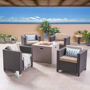 4-Seater Outdoor Fire Pit Chat Set - NH782503 clothes rack, garment rack