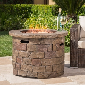 40,000 BTU Propane Gas Firepit (Round) - NH217003 floor chair, tatami chair