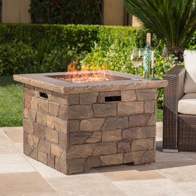 40,000 BTU Propane Gas Firepit (Square) - NH317003 floor chair, tatami chair