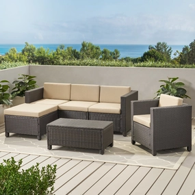 4-5-Seater Outdoor Sectional with Coffee Table - NH586003 serving bowl, serving dish