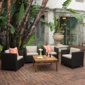 4-Seater Outdoor Chat Set with Coffee Table - NH544003 clothes rack, garment rack