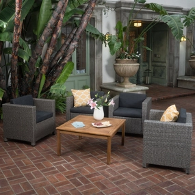 4-Seater Outdoor Chat Set with Coffee Table - NH644003 clothes rack, garment rack