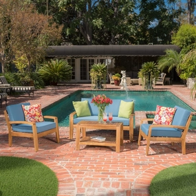 4pc Outdoor Sofa Set w/ Cushions - NH511992 cushion cover, soft furnishing