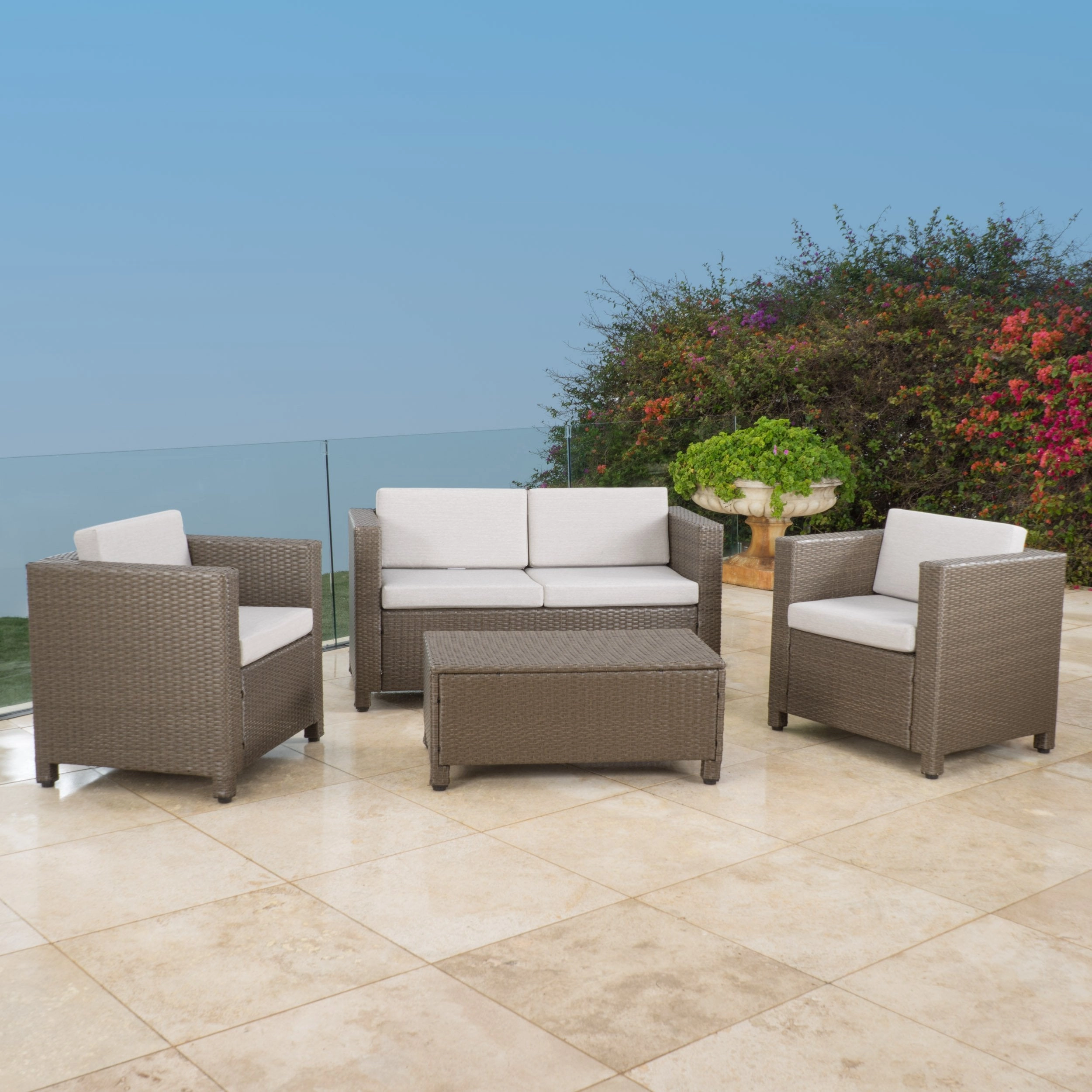 4pc Outdoor Wicker Sofa Set - NH915592