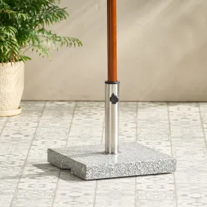 55-pound Square Grey Granite Umbrella Base - NH781692 cowhide rug, luxury rug