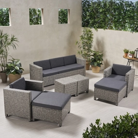 5-7-Seater Outdoor Sofa Set - NH839903 cushion cover, soft furnishing