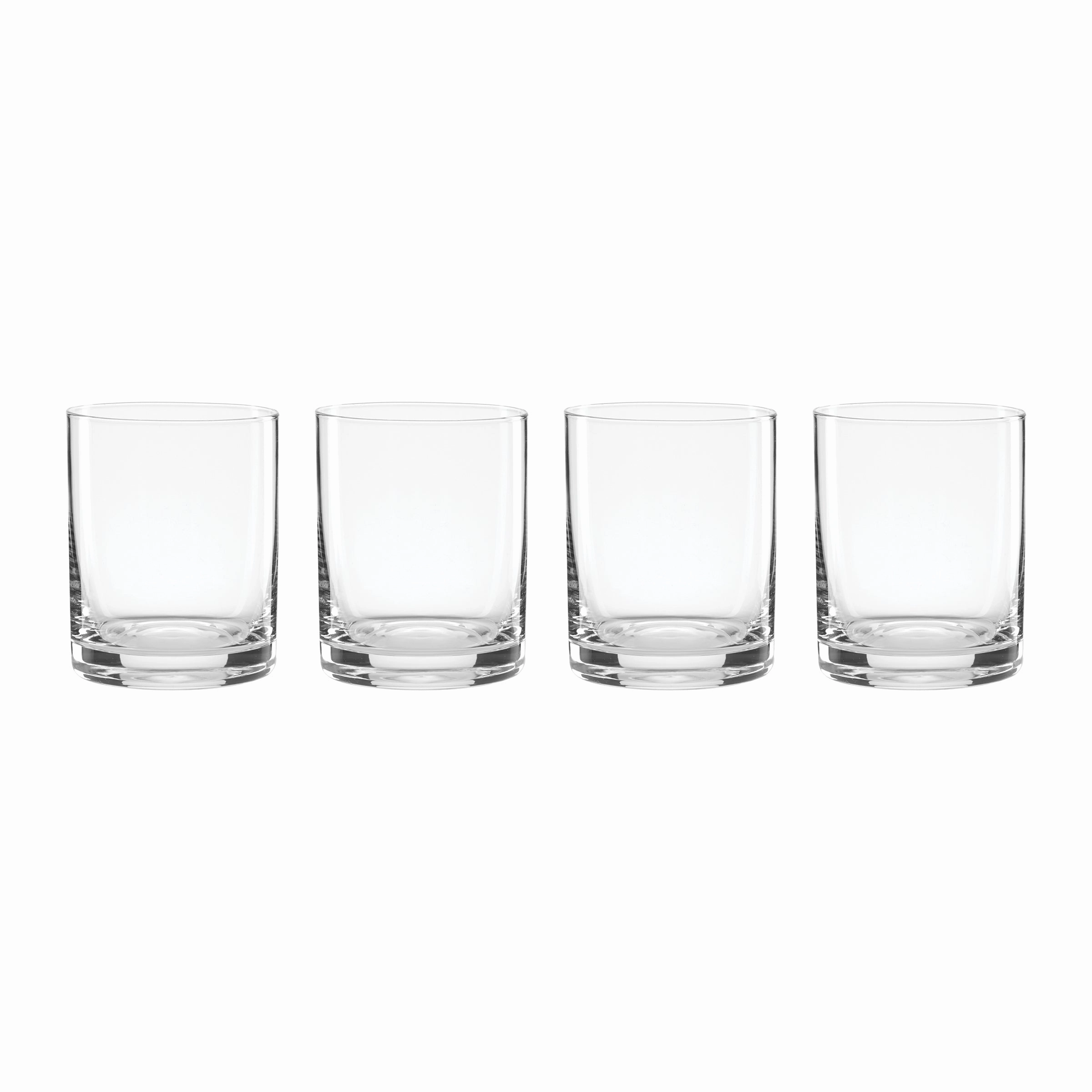 5 O'Clock Double Old Fashion Glasses - Set Of 4