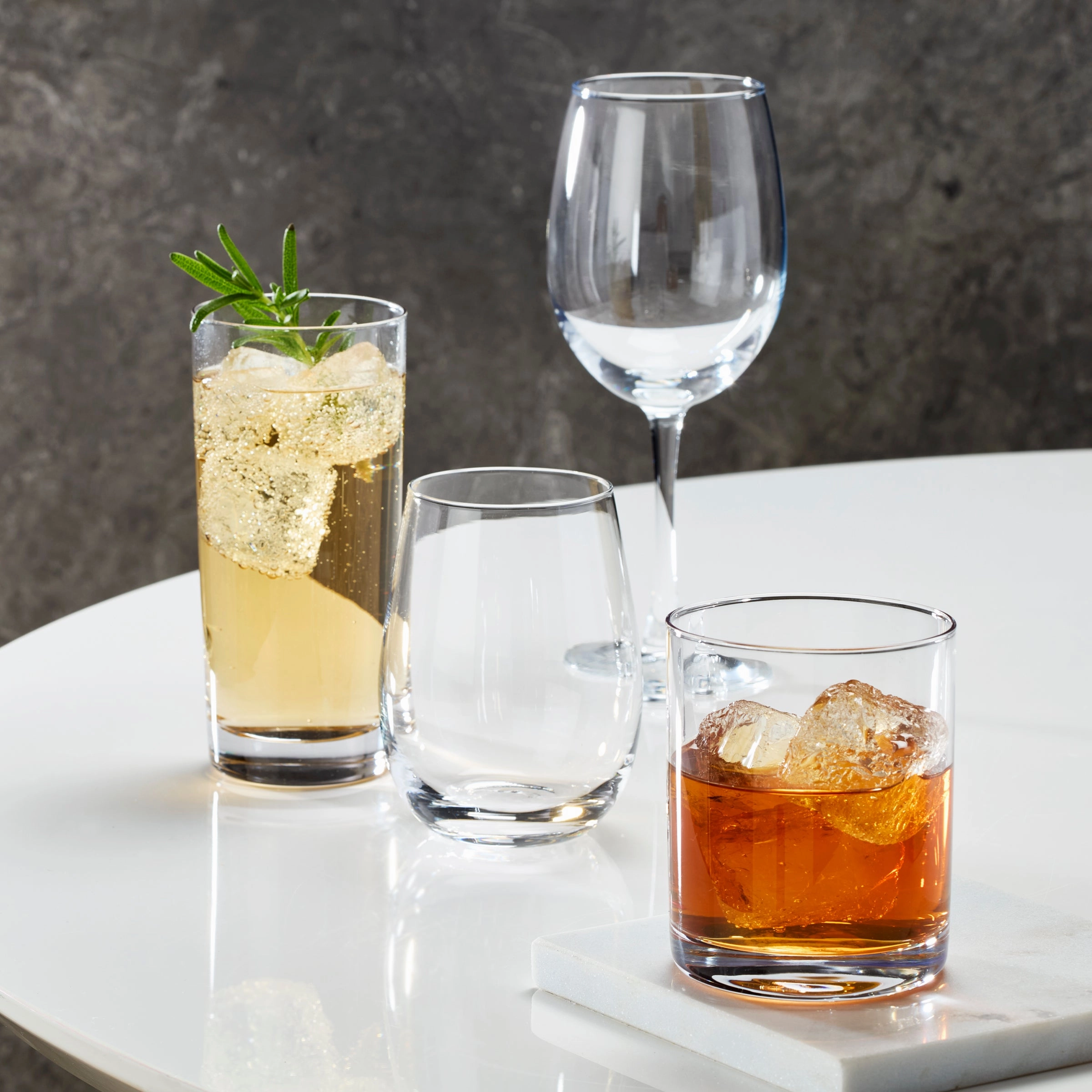 5 O'Clock Stemless Wine Glasses - Set Of 4