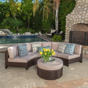 5pc Outdoor Sectional Sofa Set - NH240992 serving bowl, serving dish