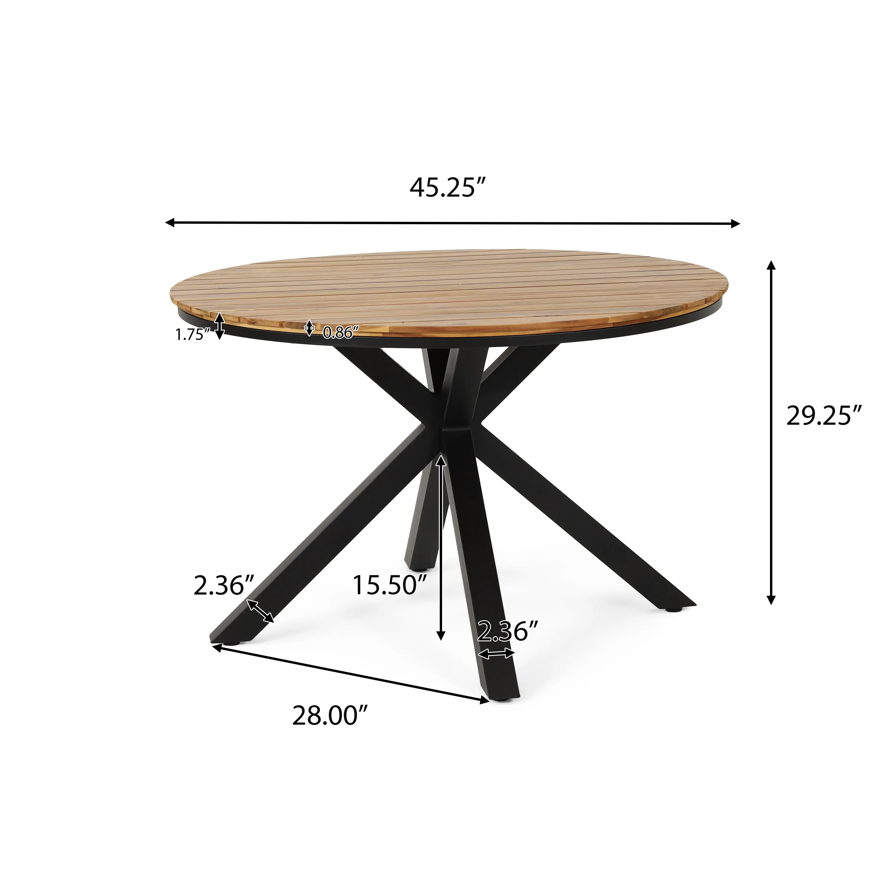 5Pcs Outdoor Patio Dining Set, Rope Weave Chairs & Metal Frame Table