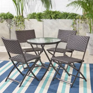5pcs Outdoor Wicker Bistro Set - NH164692 patio chairs, outdoor seating