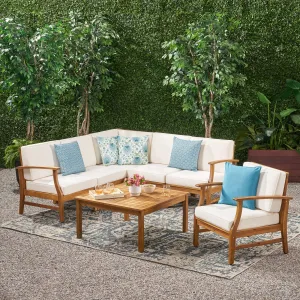 6-Seater Outdoor Wooden Sectional - NH132203 serving bowl, serving dish