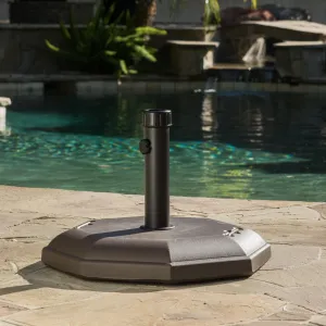 66lb Brown Octagonal Concrete Umbrella Holder - NH581692 patio chairs, outdoor seating