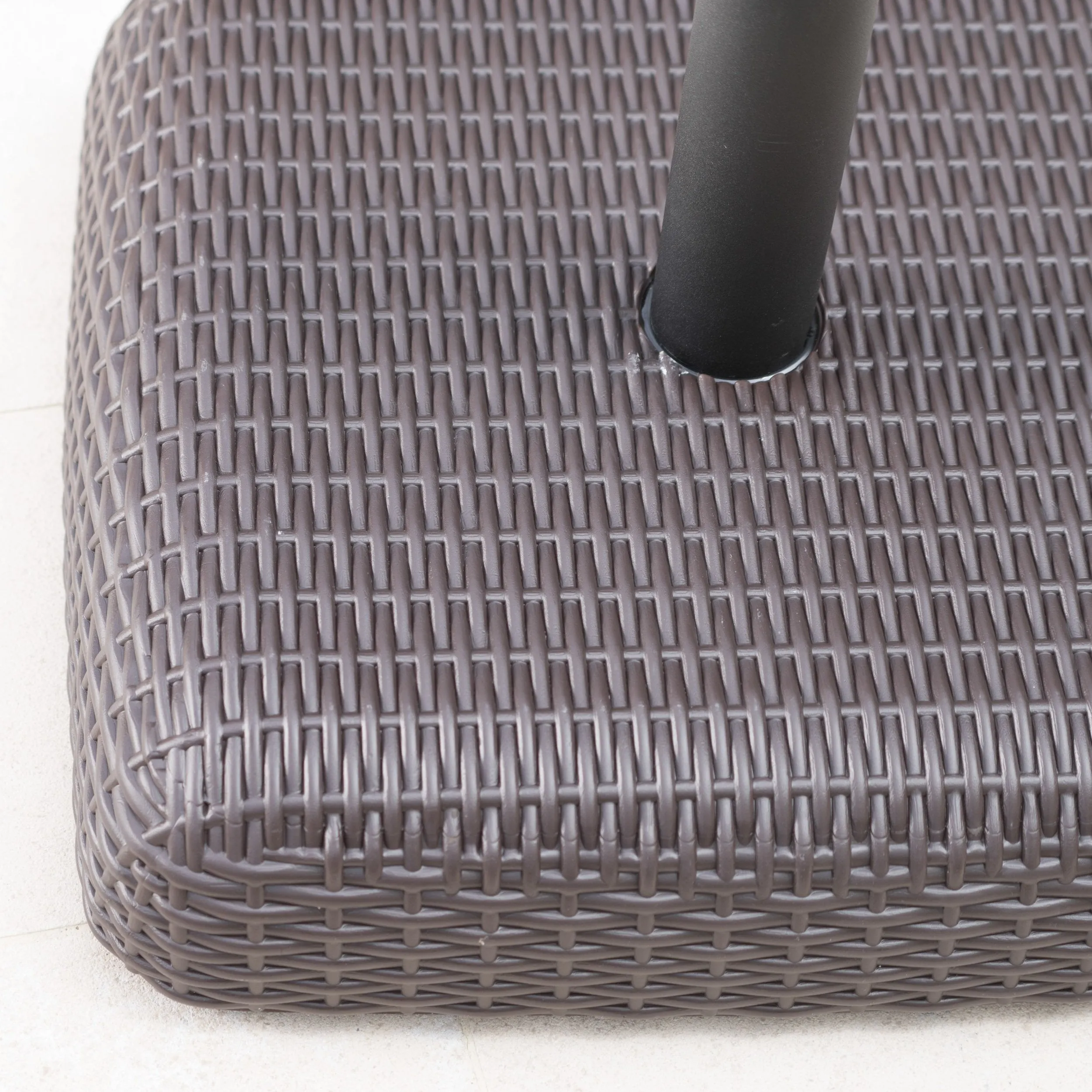 66lbs Brown Resin and Iron Square Umbrella Base - NH814003