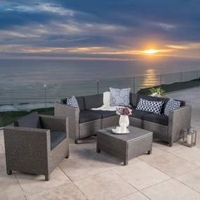 6-Seater Outdoor Sectional with Coffee Table - NH096003 serving bowl, serving dish
