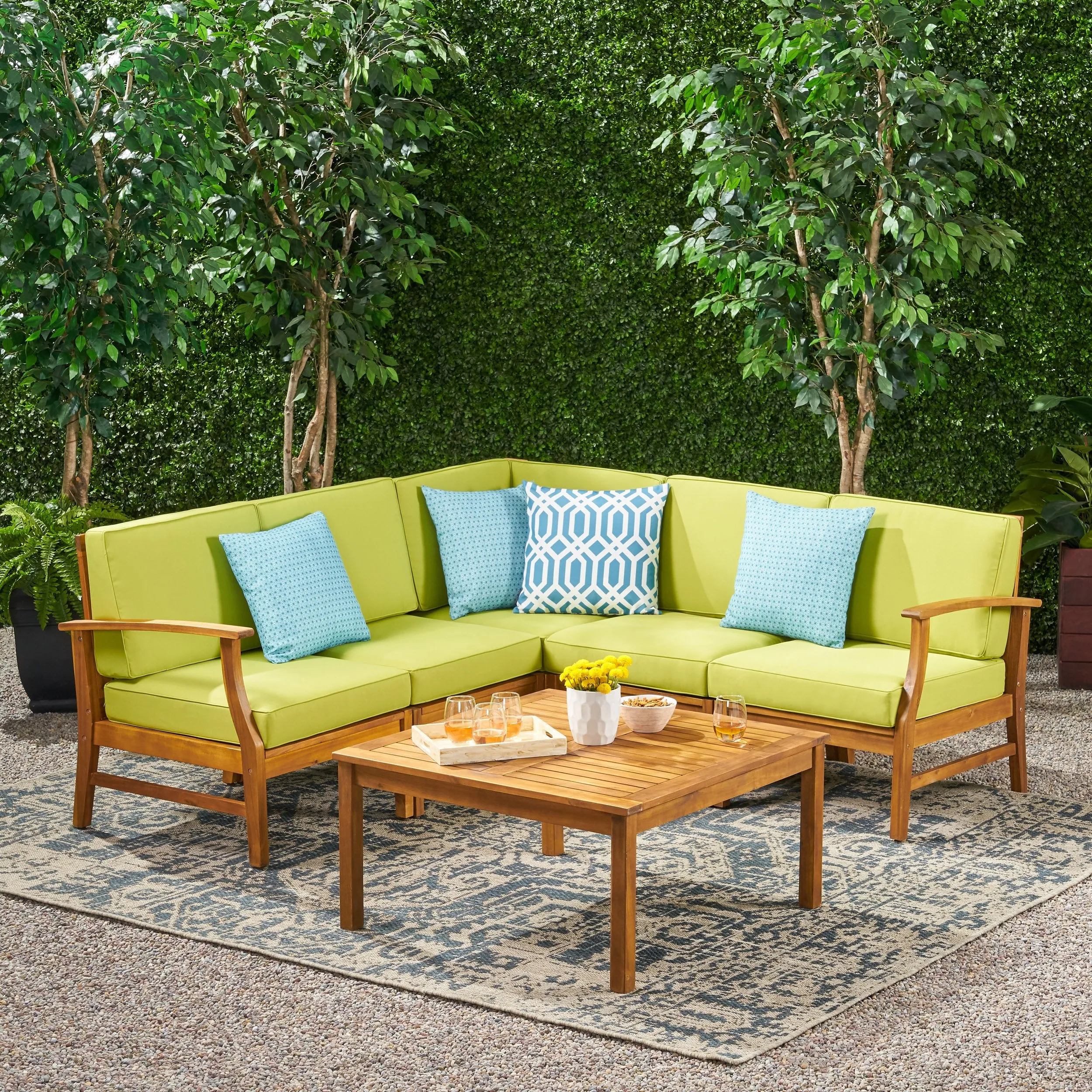 6pc Outdoor Sofa Set w/ Cushions - NH690992 serving bowl, serving dish