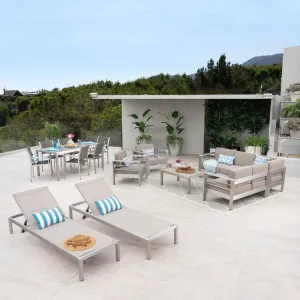 7 Piece Dining Set with Faux Wood - NH487503 patio chairs, outdoor seating