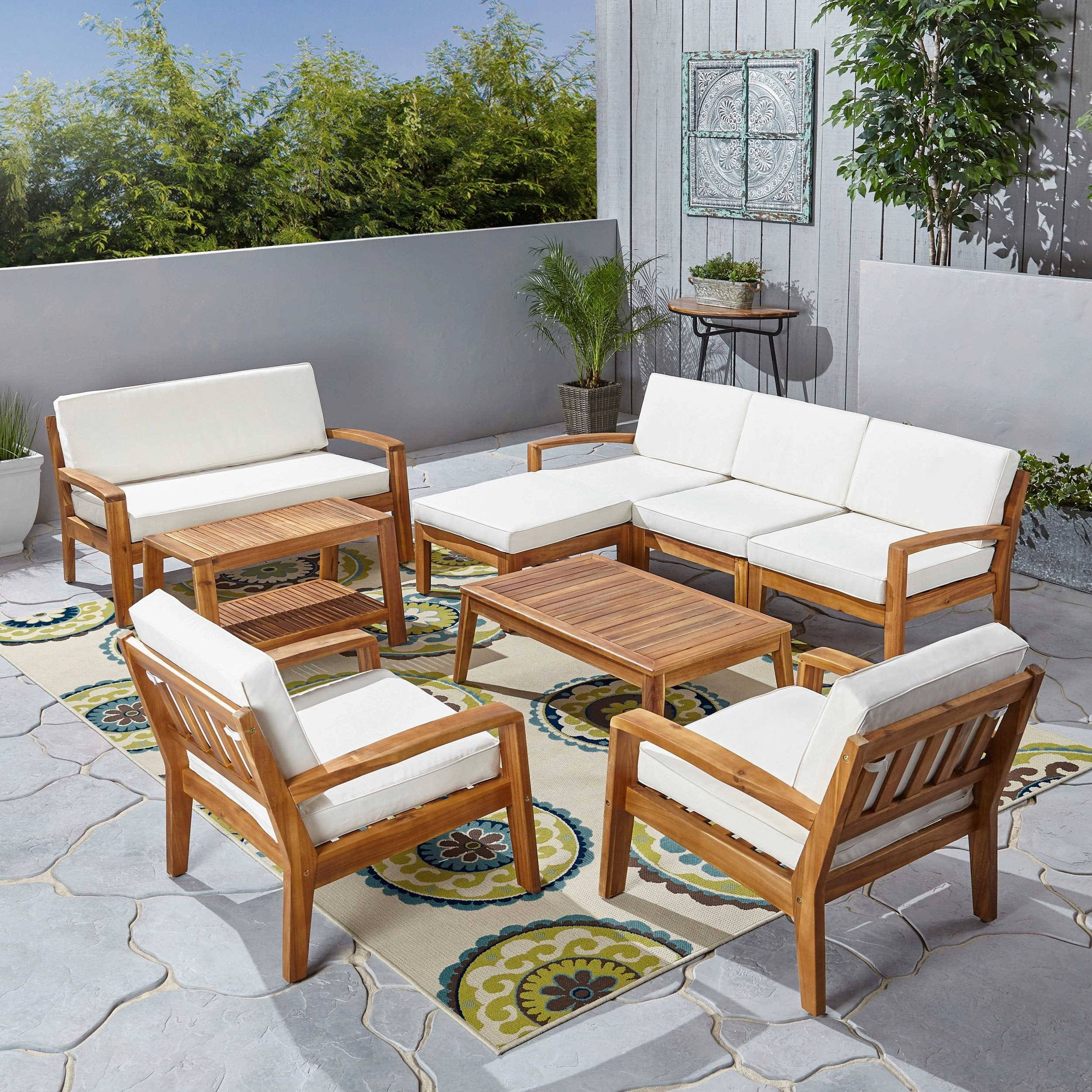 7-Seater Sectional Sofa Set For Patio with Loveseat - NH382703