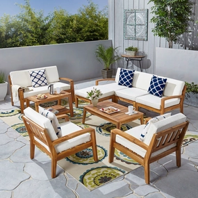 7-Seater Sectional Sofa Set For Patio with Loveseat - NH382703 serving bowl, serving dish