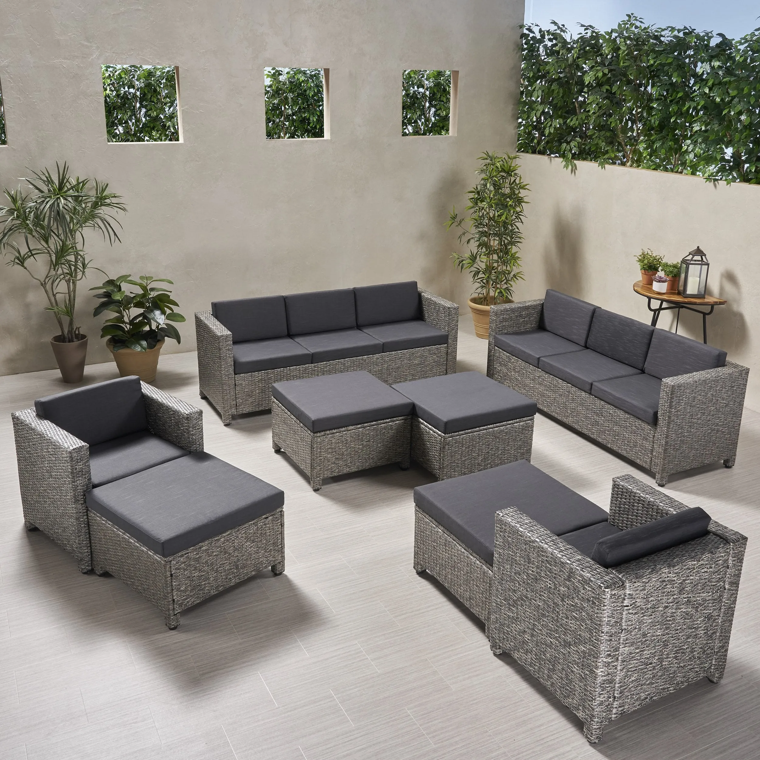 8-10-Seater Outdoor Sofa Set - NH829903 cushion cover, soft furnishing