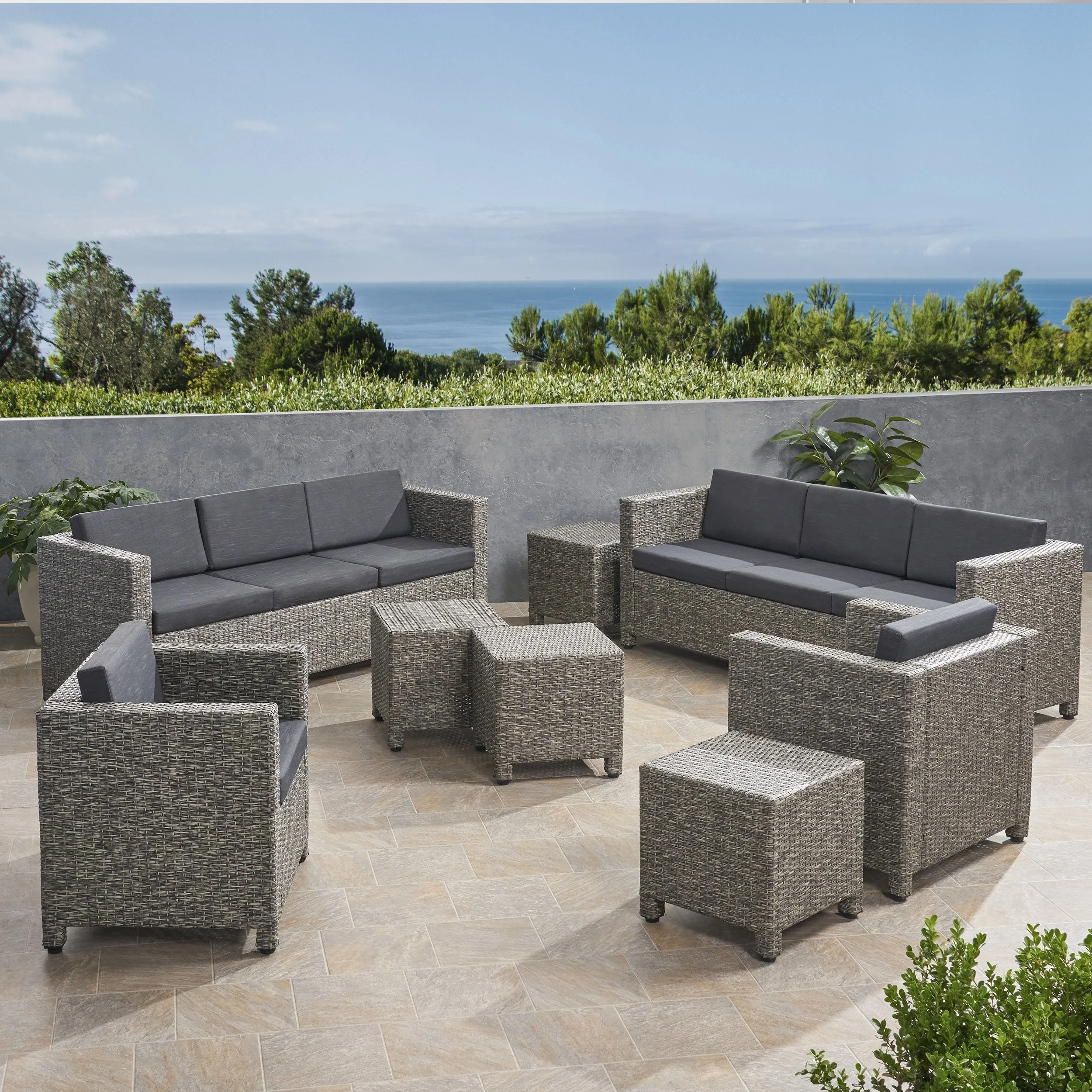8-Seater Outdoor Sofa Set with Side Tables - NH929903