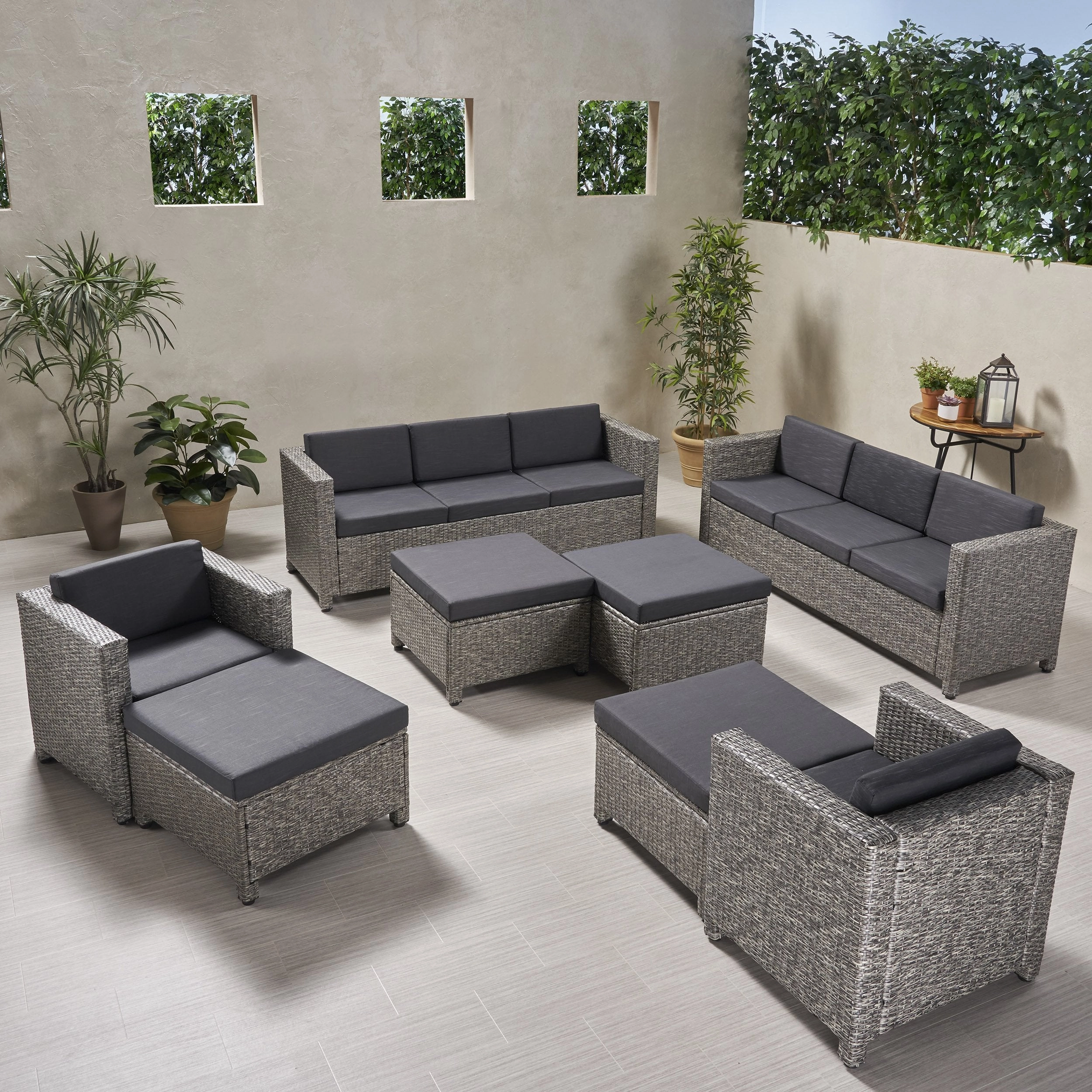 8-10-Seater Outdoor Sofa Set - NH829903 cushion cover, soft furnishing